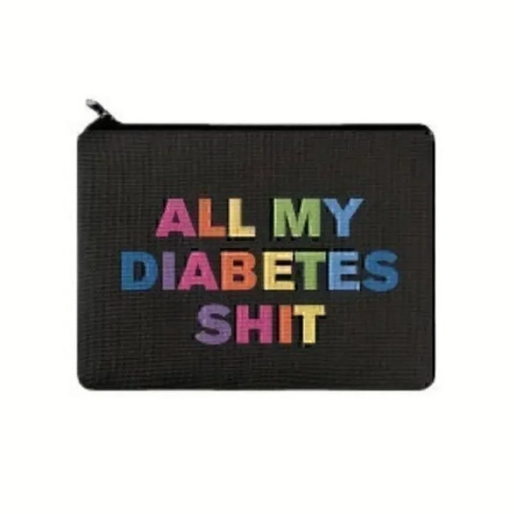 Colorful Print Zipper Pouch, Lightweight Carry-On Bag, Versatile Makeup Bag